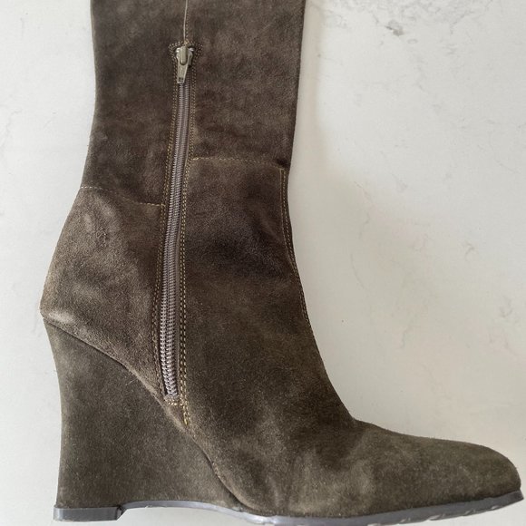 Falchi by Carlos Falchi, size 5, dark green boots - Picture 7 of 10